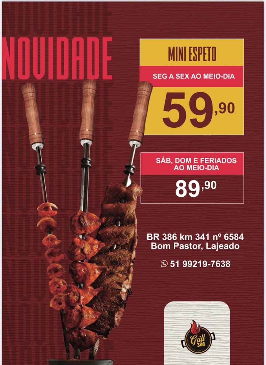Menu Grill 386 Restaurante E Churrascaria-2